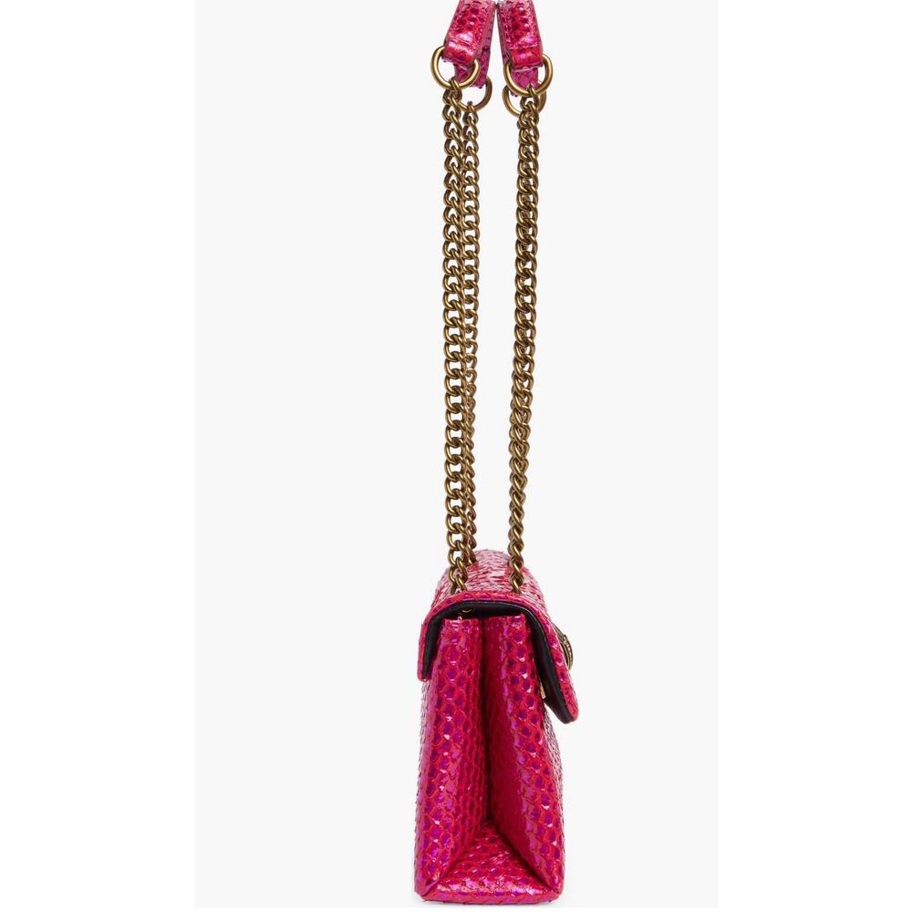 Kurt Geiger BUNDLE Snake Embossed Fuchsia Kensington Crossbody  AND WALLET NWT - Picture 3 of 7